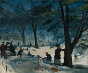 Central Park, vinter, ca. 1905